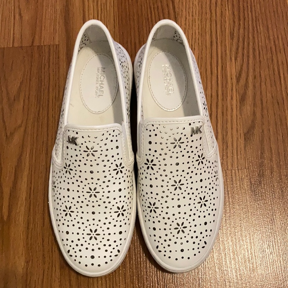 Michael kors white cut out sneaker